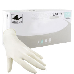 Gants latex poudrés