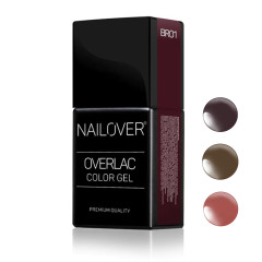 Overlac Color Gel - les marrons 15ml - 3 teintes