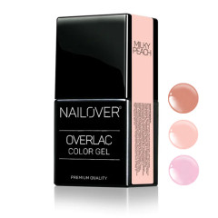 Overlac Color Gel Mani°Festa - les milky 15ml - 3 teintes