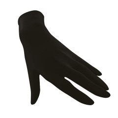 Gants noirs en nitrile non poudrés