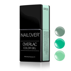 Overlac Color Gel - les verts 15ml    -       5 teintes