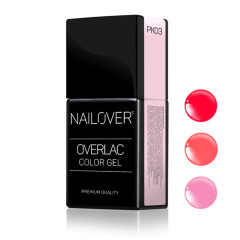 Overlac Color Gel - vernis semi-permanent - les roses 15ml