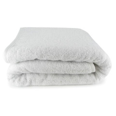 Drap de bain blanc en modal et coton 