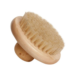 Brosse ronde en bois pour le corps