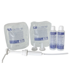 Gel conducteur incolore + pompe et accessoires 2x5L