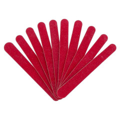 Limes à ongles naturels émerisées rouges grain 120/150 - le pack de 10